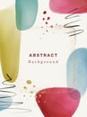 Blots or blotches watercolor banners poster design