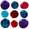 Blots of nail polish Royalty Free Stock Photo