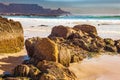 Blouberg beach with a view of the Table Mountain Royalty Free Stock Photo