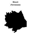 Blount outline map Royalty Free Stock Photo