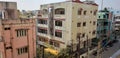 A high school four storied building in a residential area Tarnaka, Hyderabad. Royalty Free Stock Photo