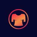 Blouse icon with gradient, vector