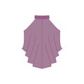 Blouse violet icon. Simple outline colored vector of woman clothes icons for ui and ux, website or mobile application Royalty Free Stock Photo