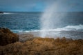 The blow holes at Carnarvon Royalty Free Stock Photo