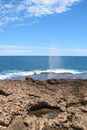 Blow holes at Gnaraloo Station, Western Australia