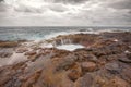 Blowhole, Bufadero de la Garita in Telde, Gran Canaria, Canary island, Spain.