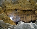 Blowhole The Pancake Rocks at Punakaiki, Greymouth, West Coast, South Island, New Zealand