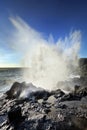 Blowhole on Reunion Island Royalty Free Stock Photo