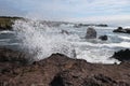 Blowhole in the rocks, Mendocino coast