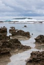 Blowholes at a Tongan beach Royalty Free Stock Photo