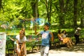 Blowing Bubbles in Central Park