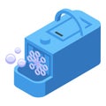 Blowing bubbles machine icon isometric vector. Child soap Royalty Free Stock Photo