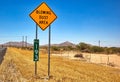 Blowing Dust Sign on Interstate in Arizona