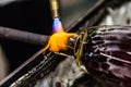 Blowing Glass Closeup of Propane Gas Flame