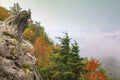 Blowing Rock North Carolina Foggy Autumn