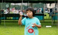 Blowing the soap bubble