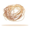 Blowing tumbleweed icon cartoon vector. Desert weed Royalty Free Stock Photo