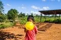 Blowing up the balloon