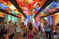 Blown glass ceiling by Dale Chihuly