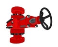 Blowout preventer. Vector