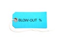Blowout Sale Tag