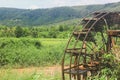 Blows irrigation, wood machinery that can divert water from low to high places without using oil. The wisdom of the local people