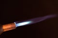 Blowtorch blue flame Royalty Free Stock Photo