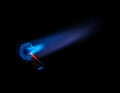 Blowtorch with the blue flame Royalty Free Stock Photo