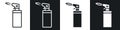 Blowtorch thin line icon set