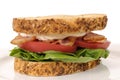 BLT sandwich on white background Royalty Free Stock Photo