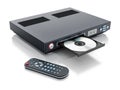 Blu-ray player with open disc tray