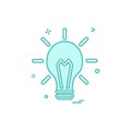 blub light electric icon vector design