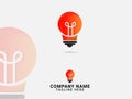 Blub logo design. Colorful logo. Creative bulb logo. Electricity. Light. Energy. Bulb vector. Premium template. Idea. Business