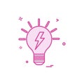 blub power electric icon vector design