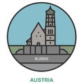 Bludenz. Cities and towns in Austria Royalty Free Stock Photo