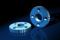 Blue 3d gears