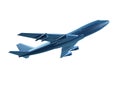 Blue 3d plane