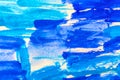 Blue abstract acrylic paint aquarel watercolor background
