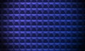 Blue abstract background. Acoustic foam wall, soundproofing. Concrete fence. Cement wall. 3d geometric pattern. Template