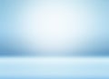Blue abstract background blurred. empty white light gradient studio room. used for background and display or montage product Royalty Free Stock Photo