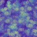 Blue abstract background of blurred lights with bokeh effect Royalty Free Stock Photo