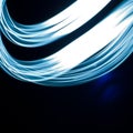 Blue light trails background