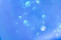 Blue abstract background bokeh blurred beautiful shiny lights Christmas. Royalty Free Stock Photo