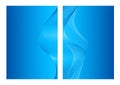 Blue abstract background, front and back Royalty Free Stock Photo