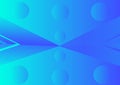 Blue Abstract Background with Glowing Arrow Lines and Futuristic Design