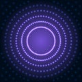 Blue Abstract Background With Lens Flare Dotted