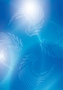 Blue abstract vector background with light abstractions