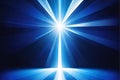 A blue abstract background with a shaft of light going through it Royalty Free Stock Photo