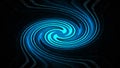 Blue Spiral Vortex Royalty Free Stock Photo