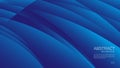 Blue abstract background, wave background, Geometric vector, graphic, Minimal Texture, cover design Royalty Free Stock Photo